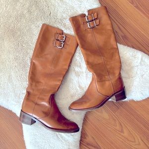 J. Crew Camel Tan Leather Riding Boots